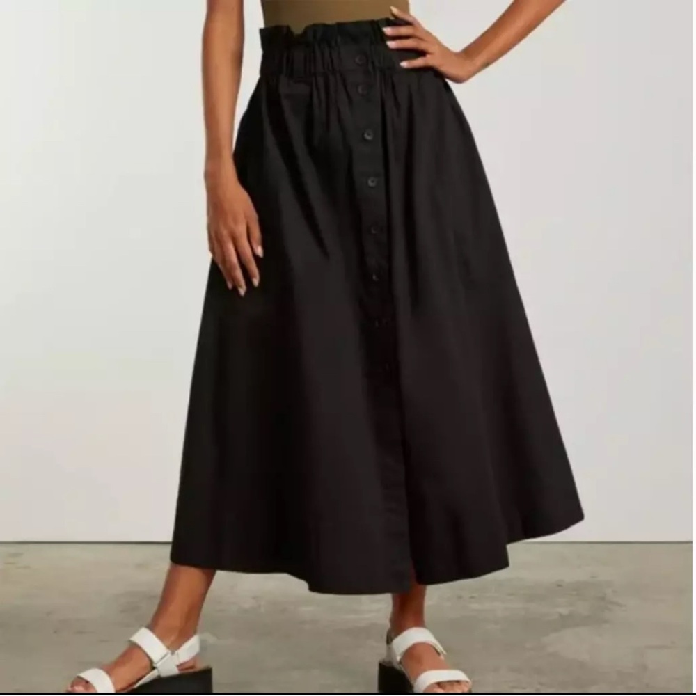 Everlane Black Midi Skirt